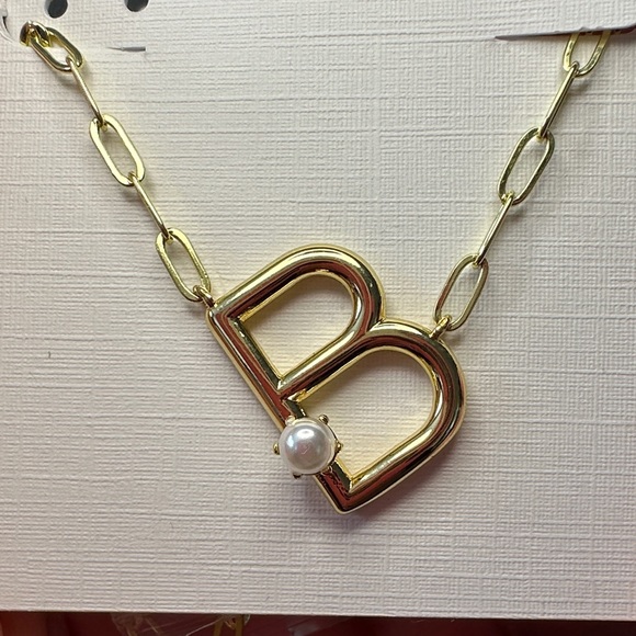 NWT - Kendra Scott Cultured Freshwater Pearl Initial Pendant Necklace 19" - Picture 7 of 11